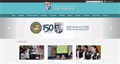 Desktop Screenshot of elbiofernandez.edu.uy